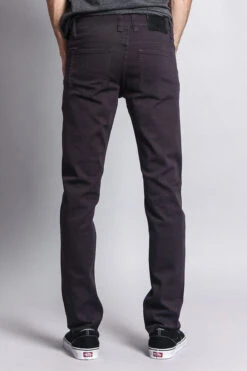 Men's Essential Skinny Fit Colored Jeans (Charcoal) -Victorious DL937 CHC 3