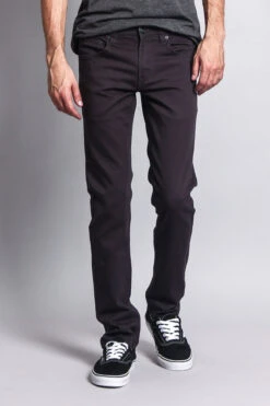Men's Essential Skinny Fit Colored Jeans (Charcoal) -Victorious DL937 CHC 5