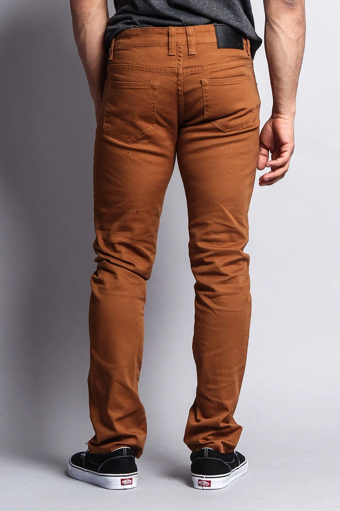 Men's Essential Skinny Fit Colored Jeans (Dark Wheat) 8 Men's Essential Skinny Fit Colored Jeans (Dark Wheat) - Image 6