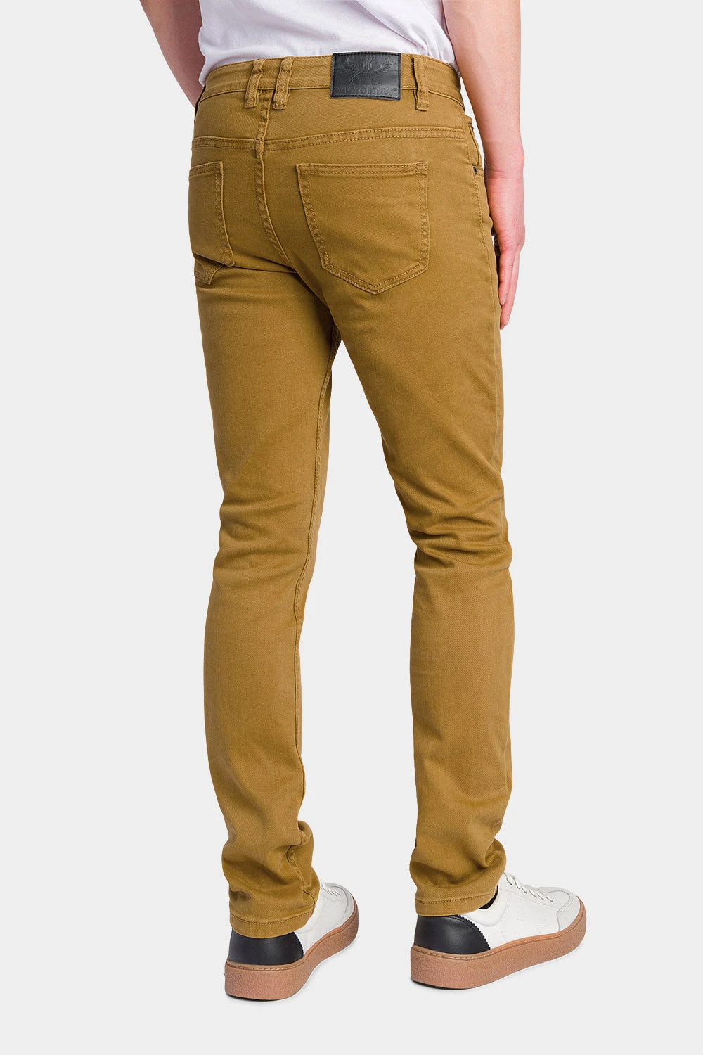 Men's Essential Skinny Fit Colored Jeans (Dark Wheat) 5 Men's Essential Skinny Fit Colored Jeans (Dark Wheat) - Image 3