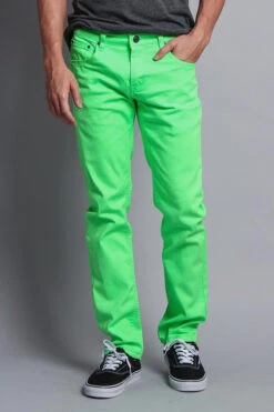 Men's Essential Skinny Fit Colored Jeans (Neon Green) -Victorious DL937 NGN 1 6d9fbca8 abe2 4b71 8243 80b50faae1c7
