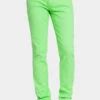 Men's Essential Skinny Fit Colored Jeans (Neon Green)