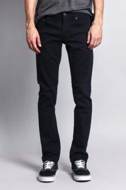 Men's Essential Skinny Fit Colored Jeans (Navy) -Victorious DL937 NVY 1