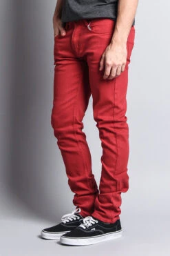 Men's Essential Skinny Fit Colored Jeans (Picante) -Victorious DL937 PCT 2