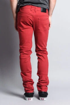 Men's Essential Skinny Fit Colored Jeans (Picante) -Victorious DL937 PCT 4