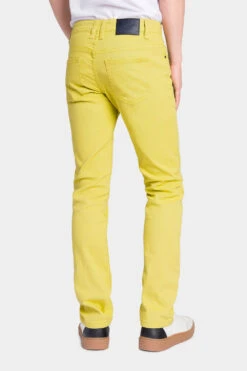Men's Essential Skinny Fit Colored Jeans (Yellow) -Victorious DL937 YLO 3