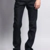 Men's Slim Fit Raw Denim Jeans (Black) -Victorious DL980 BLK 1