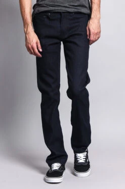 Men's Slim Fit Raw Denim Jeans (Indigo) -Victorious DL980 IND 5