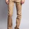 Men's Slim Fit Raw Denim Jeans (Khaki)