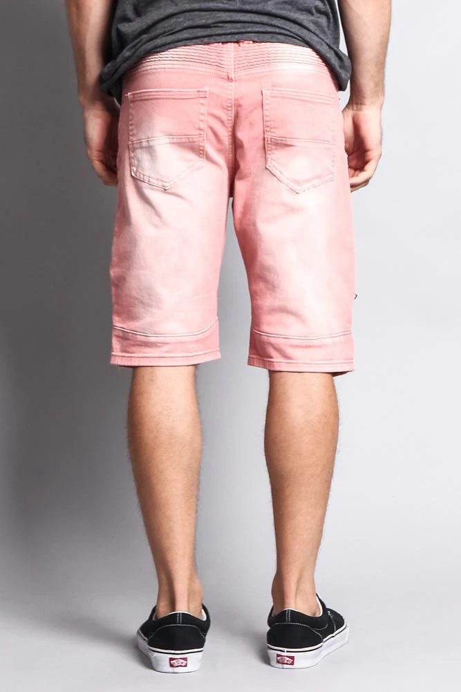 Faded Zipper Front Biker Shorts 11 Faded Zipper Front Biker Shorts - Image 9