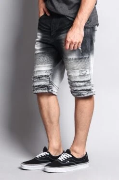 Gradation Wash Biker Shorts -Victorious DS2011 BLK 2