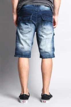 Special Wash Front Cargo Pocket Denim Shorts -Victorious DS2016 IND 3