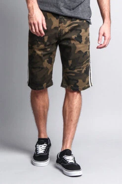 Men's Shorts With Stripes -Victorious DS2036 CAM 5