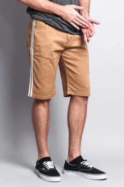 Men's Shorts With Stripes -Victorious DS2036 WHE 4