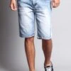 Men's Track Stripe Denim Shorts