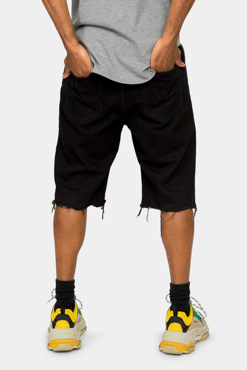 Ripped Raw Hem Denim Shorts 5 Ripped Raw Hem Denim Shorts - Image 3