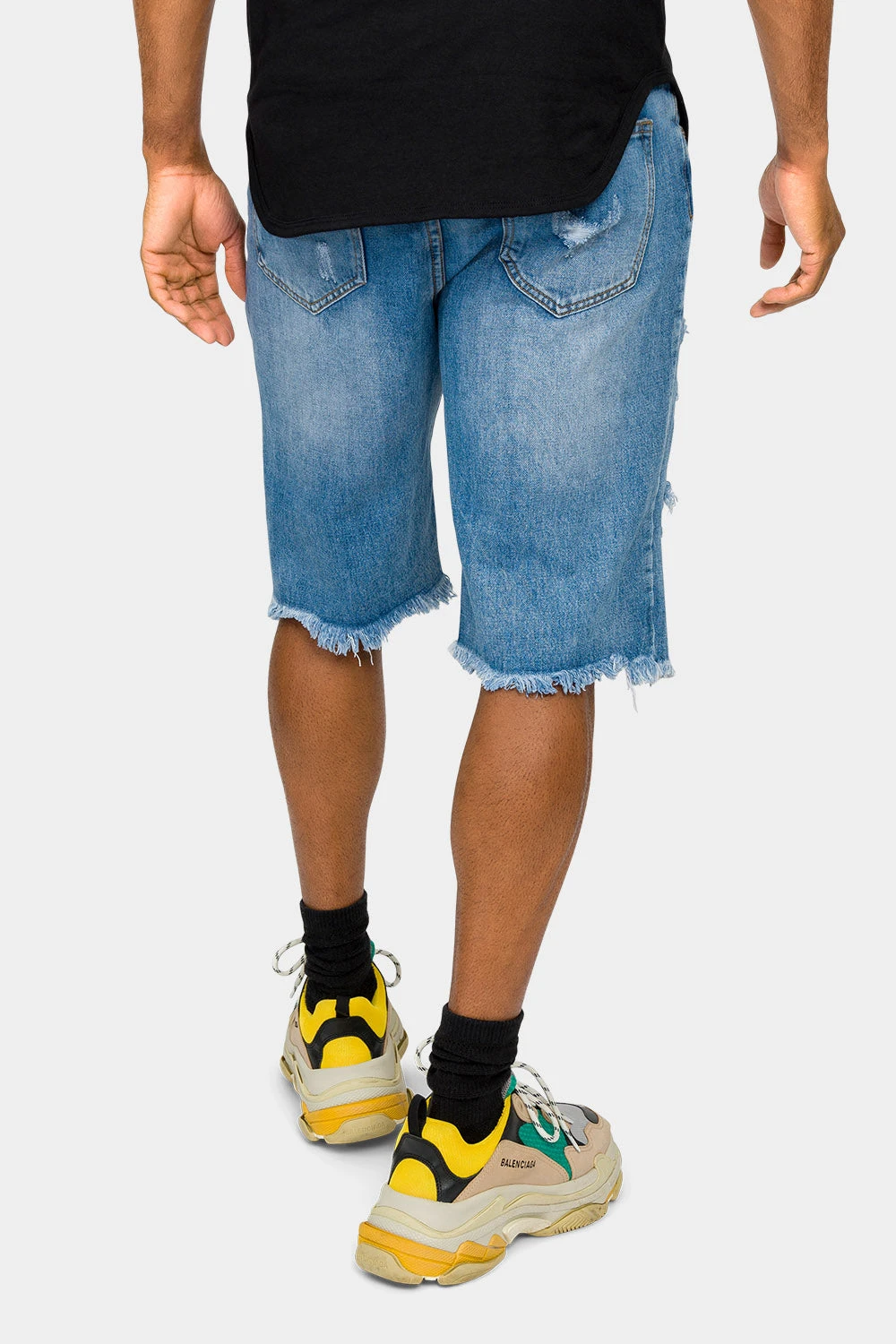 Ripped Raw Hem Denim Shorts 10 Ripped Raw Hem Denim Shorts - Image 8