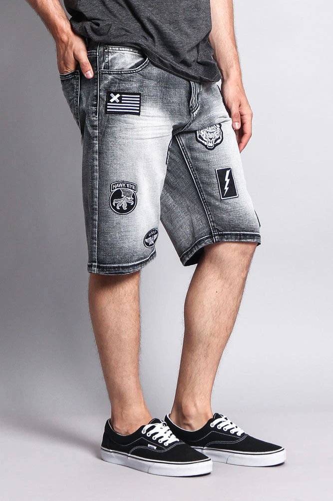 Patch Denim Shorts 6 Patch Denim Shorts - Image 5