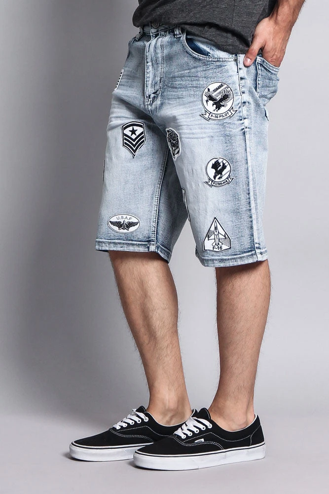 Patch Denim Shorts 8 Patch Denim Shorts - Image 7