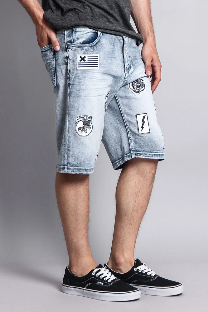 Patch Denim Shorts 10 Patch Denim Shorts - Image 9