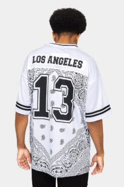 Bandana Paisley 13 Football Jersey -Victorious FJ13 WHT 3