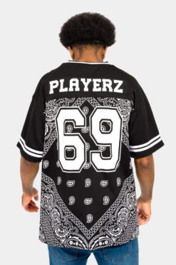 Bandana Paisley 69 Football Jersey -Victorious FJ69 BLK 3