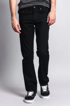 Men's Slim Fit Colored Jeans (Black) -Victorious GS21 BLK 5