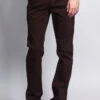 Men's Slim Fit Colored Jeans (Brown) -Victorious GS21 BRN 1