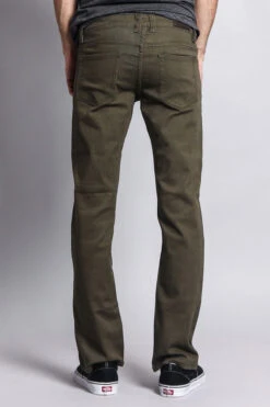 Men's Slim Fit Colored Jeans (Olive) 9 Men's Slim Fit Colored Jeans (Olive) -Victorious GS21 OLV 3