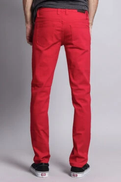 Men's Slim Fit Colored Jeans (Red) -Victorious GS21 RED 3