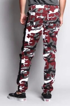Men's Camo Jogger With Accent Band -Victorious JG3009 MRN 3