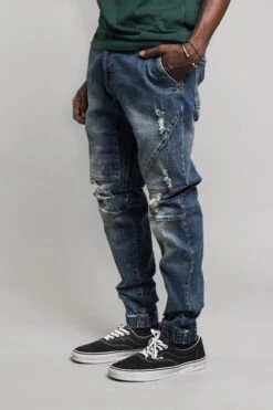 Essential Distressed Joggers -Victorious JG3020 IND 2