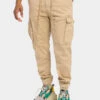 Cargo Drawstring Jogger Pants -Victorious JG3024 KHK 1