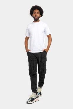 Cargo Tapered Jogger Pants -Victorious JG3030 NEW BLK 5