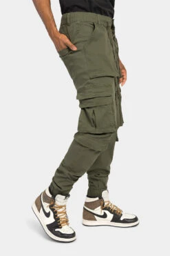 Cargo Tapered Jogger Pants -Victorious JG3030 NEW OLV 4