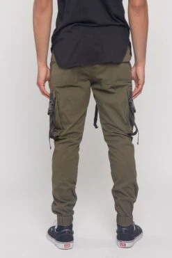 Utility Buckled Jogger Pants -Victorious JG3031 OLV 3