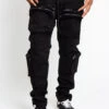 Big Pocket Cargo Jogger Pants -Victorious JG3034 BLK 1
