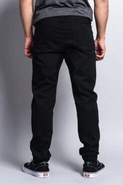Men's Jogger Twill Pants (Black) -Victorious JG804 BLK 3 45b47019 c8a9 4945 9ee6 8288312edd19
