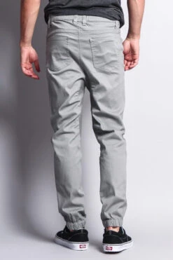Men's Jogger Twill Pants (Dark Grey) -Victorious JG804 DGY 3