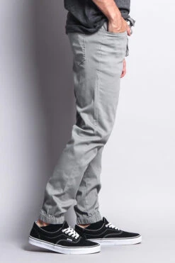 Men's Jogger Twill Pants (Dark Grey) -Victorious JG804 DGY 4