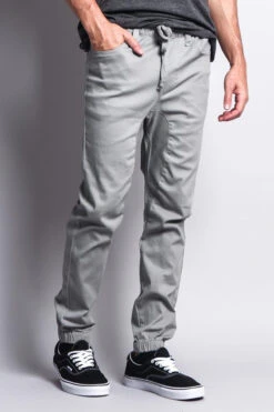 Men's Jogger Twill Pants (Dark Grey) -Victorious JG804 DGY 5