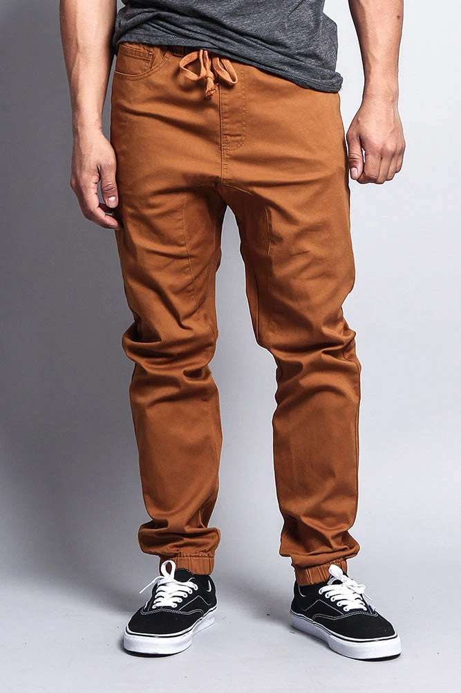 Men's Jogger Twill Pants (Dark Wheat) 3 Men's Jogger Twill Pants (Dark Wheat)