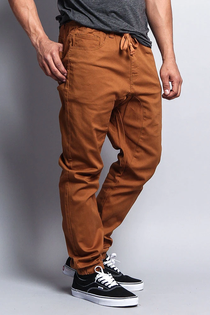 Men's Jogger Twill Pants (Dark Wheat) 4 Men's Jogger Twill Pants (Dark Wheat) - Image 2