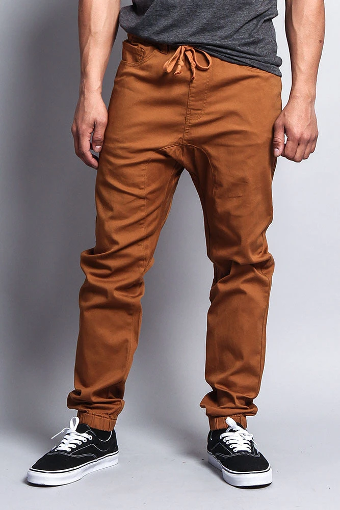 Men's Jogger Twill Pants (Dark Wheat) 7 Men's Jogger Twill Pants (Dark Wheat) - Image 5