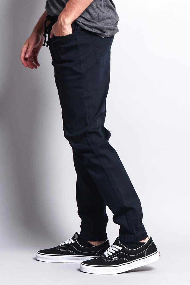 Men's Jogger Twill Pants (Navy) 4 Men's Jogger Twill Pants (Navy) - Image 2
