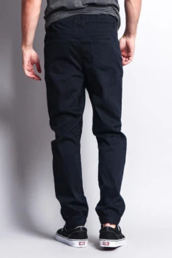Men's Jogger Twill Pants (Navy) 9 Men's Jogger Twill Pants (Navy) -Victorious JG804 NVY 3