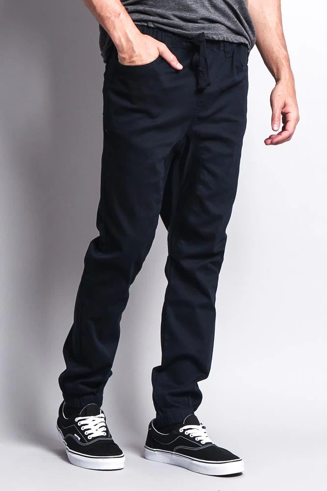 Men's Jogger Twill Pants (Navy) 7 Men's Jogger Twill Pants (Navy) - Image 5