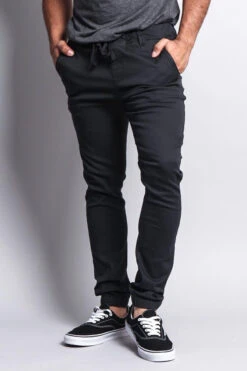 Men's Slant-Pocket Skinny Joggers -Victorious JG876 CHC 4