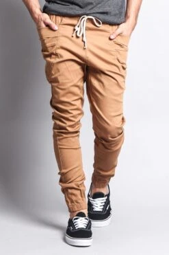 Men's Joggers With Side Hip Pockets -Victorious JG899 WHE 5