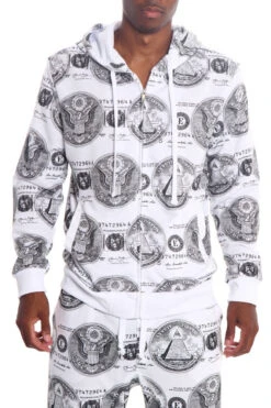 All About The Money Zip Up Hoodie